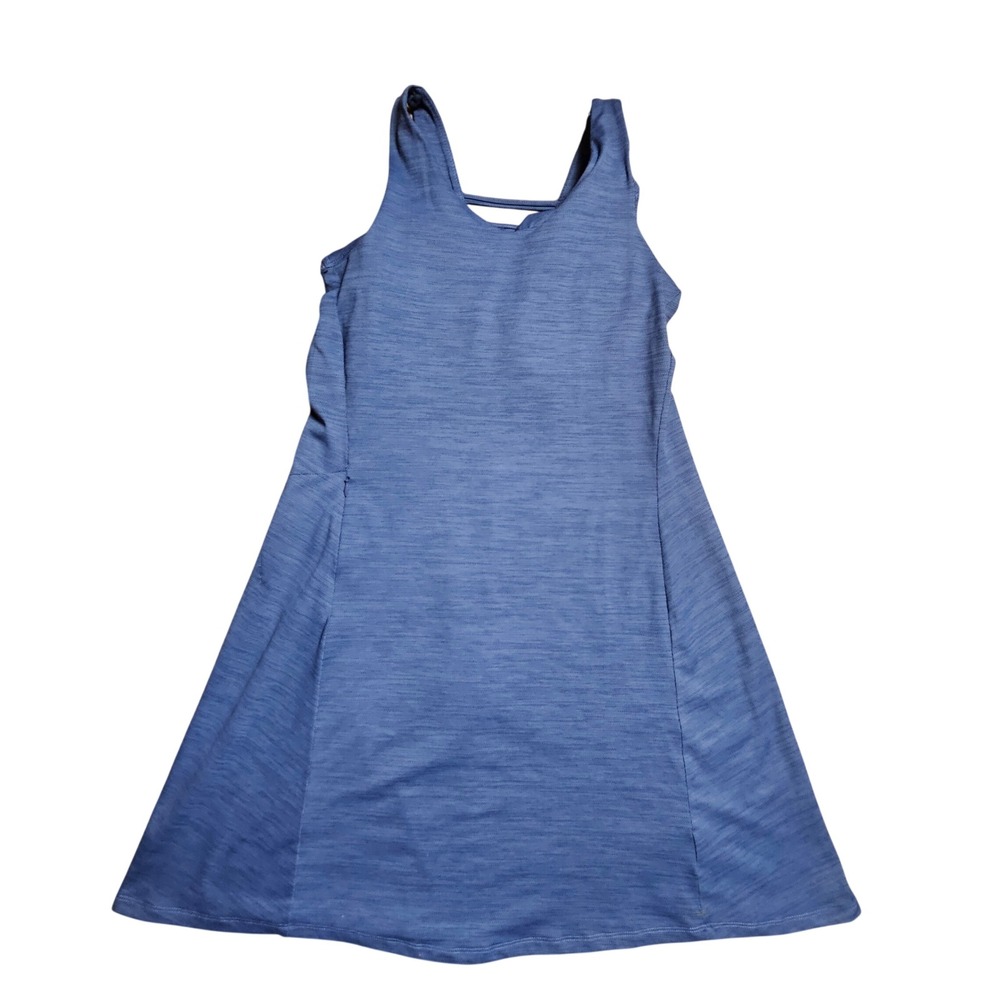 Toad & Co Tomboy Tank Dress S Periwinkle Blue Strappy Back A-Line Athletic